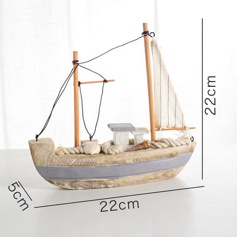 Wooden Craft Fishing Boat - HOMYEA