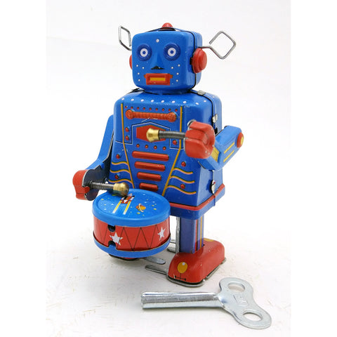 Drumming Robot Adult Collectible Toy  Wind-up Toy - HOMYEA