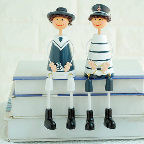 Wooden Navy Dropfoot Doll-a Set - HOMYEA