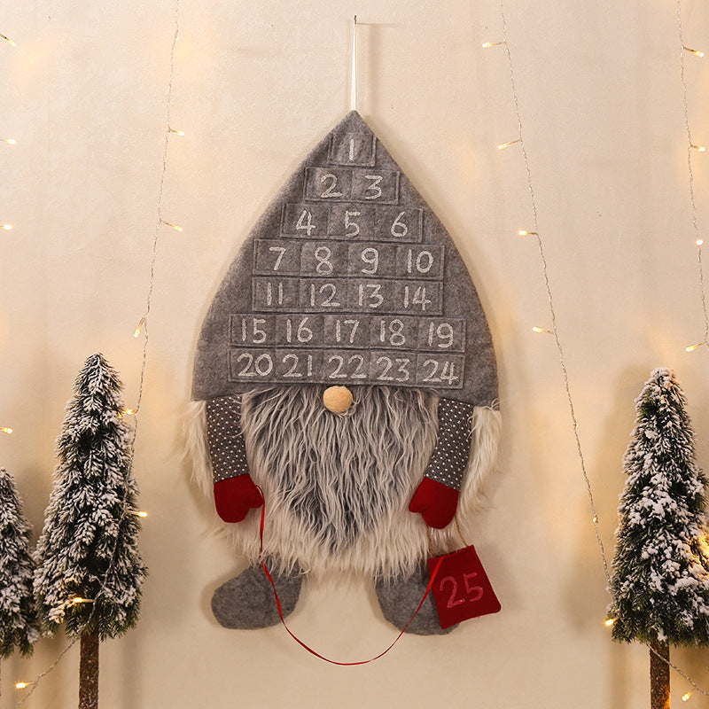 Christmas Countdown Calendar Wall Accents - HOMYEA