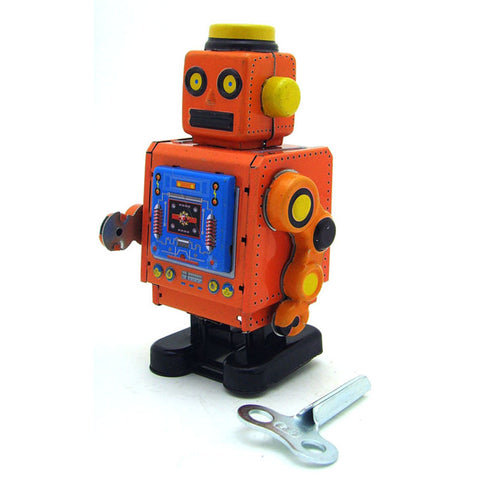 Robot Nostalgic Photography Props Tin Wind-up Toy - HOMYEA