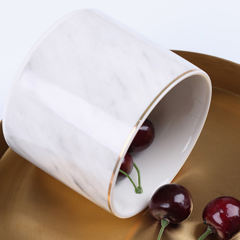 Marble Coffee Tea Candy Pot - HOMYEA