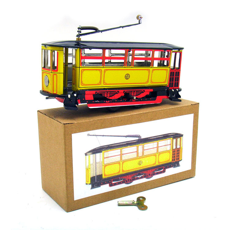 Retro Nostalgic Tram Tin Wind-up Toy - HOMYEA