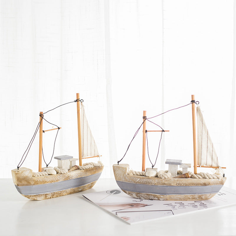 Wooden Craft Fishing Boat - HOMYEA