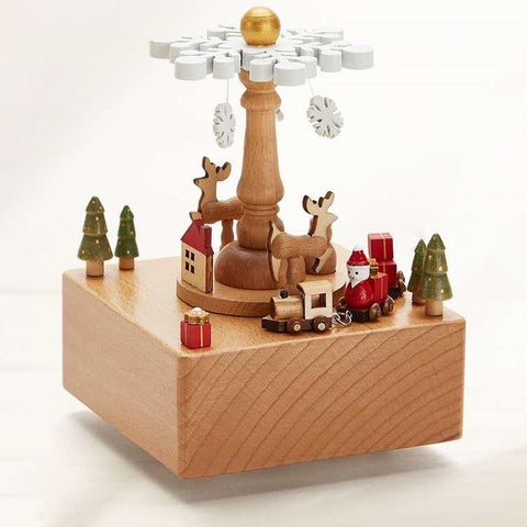 Christmas Wooden Music Boxes - HOMYEA