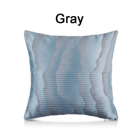 Water Ripple Pattern Polyester Pillow Cover - HOMYEA