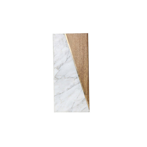 Simple Marble Creative Wood White Stone Vases - HOMYEA