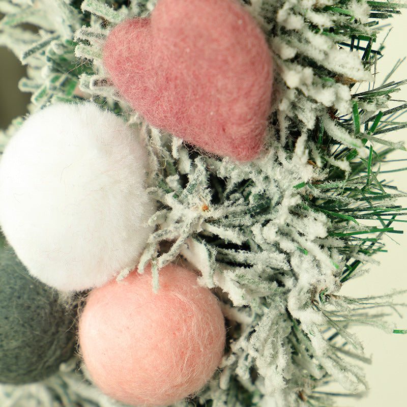 Christmas Garland of Wool Felt - HOMYEA