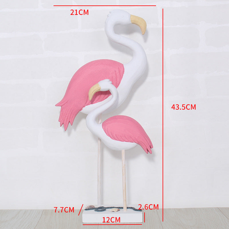 Creative Ins Wooden Flamingo-A Set - HOMYEA