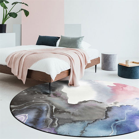 Watercolor Polyester Rugs - HOMYEA