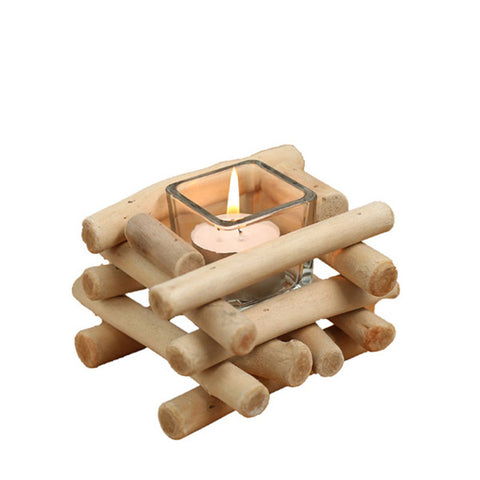 Home Handmade Design Square Candle Holder - HOMYEA