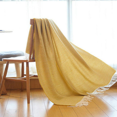 Fringe Lace Thin Blanket - HOMYEA