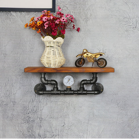 Solid Wood Wall Shelf - HOMYEA