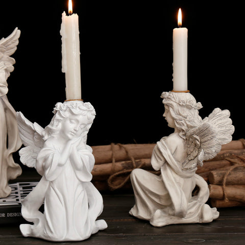 Cupid Lovely Angel Candlestick - HOMYEA