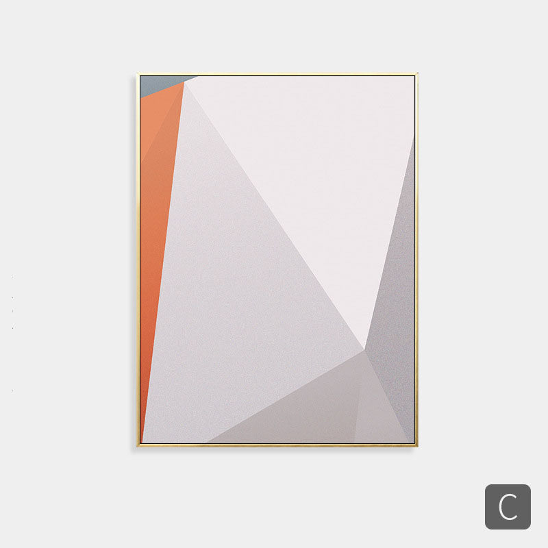 Metallic Geometric Abstract Wall Art - HOMYEA