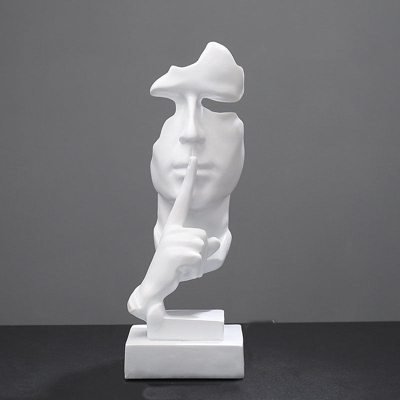 Resin Thinker Sculpture - HOMYEA