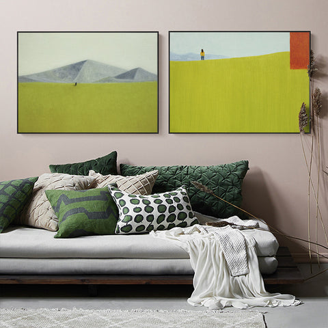 Pink Landscape Wall Art - HOMYEA