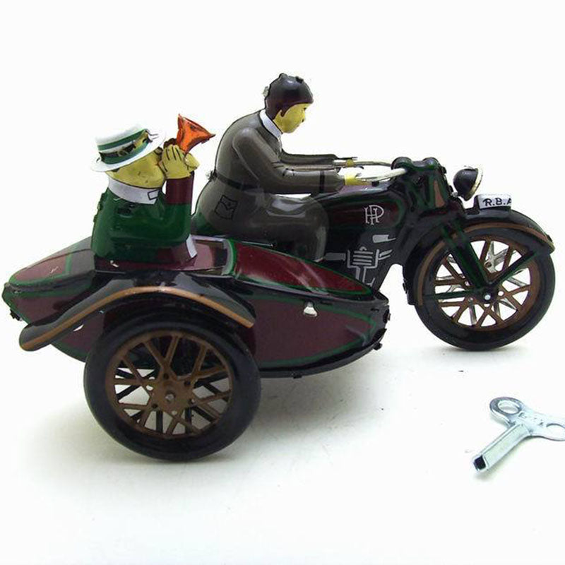 Three-wheeled Motorcycle Tin Wind-up Toy - HOMYEA