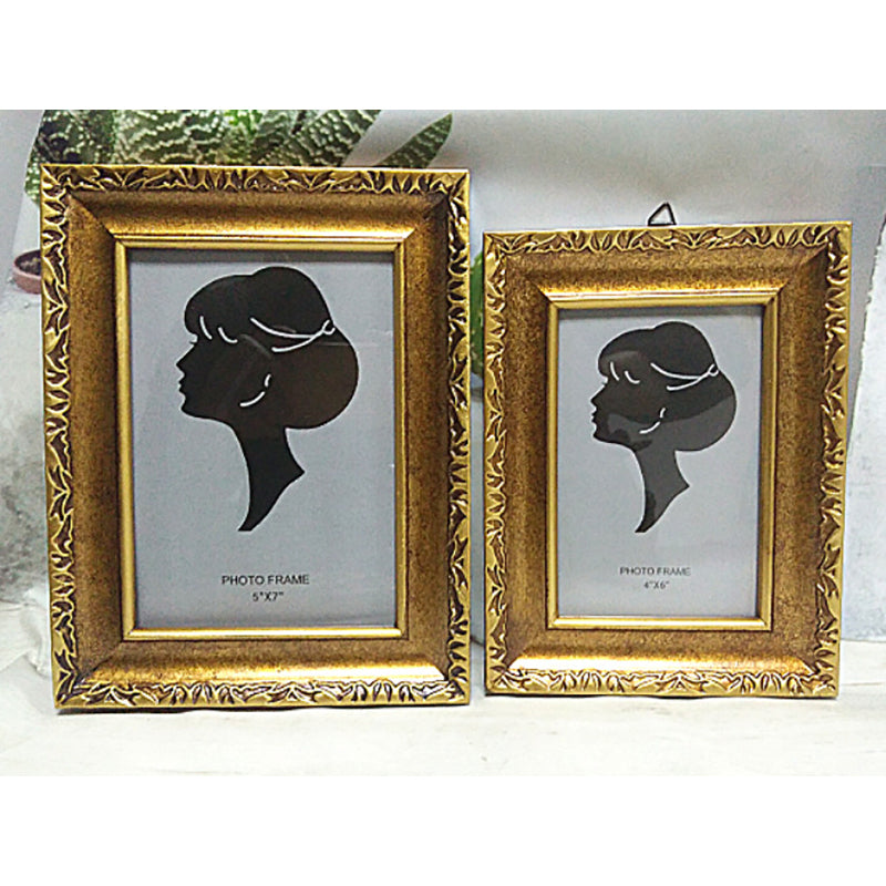 Gold Retro Resin Photo Frame - HOMYEA