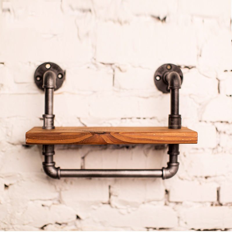 Solid Wood Wall Shelf - HOMYEA