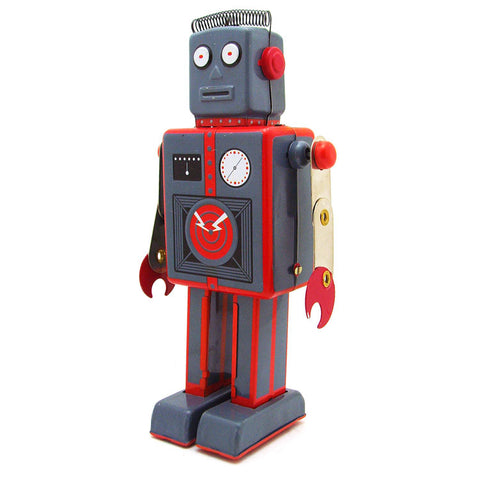 Creative Retro Nostalgic Gray Antenna Robot Wind-up Toy - HOMYEA