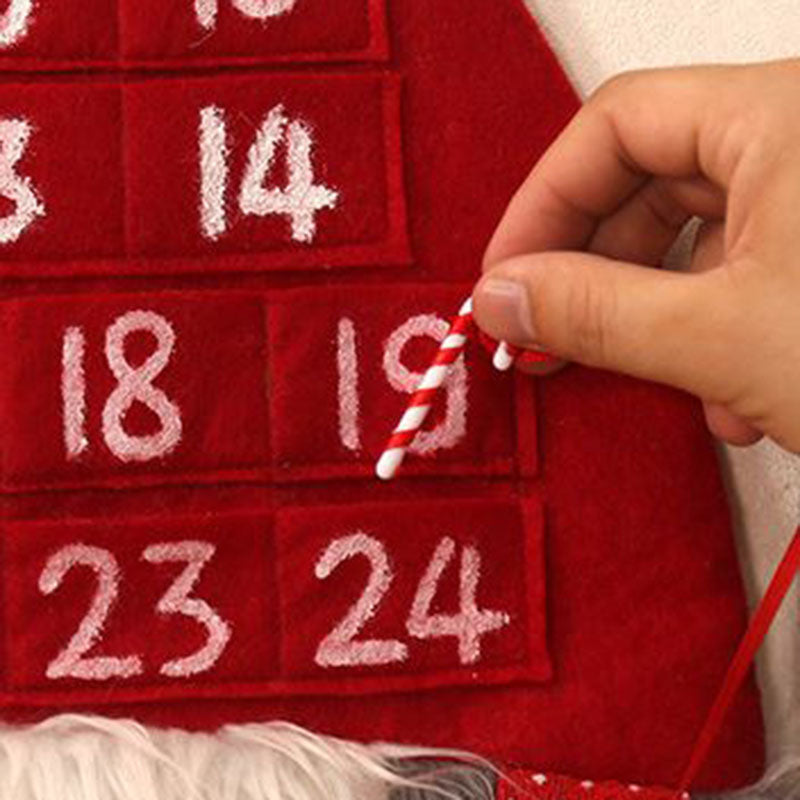 Christmas Countdown Calendar Wall Accents - HOMYEA