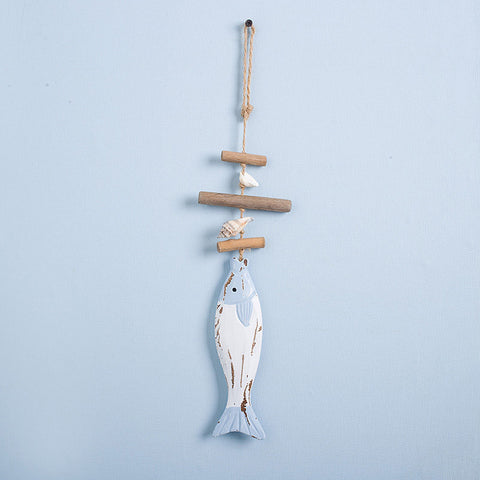 Wooden Shell Tricolor Fish Pendant - HOMYEA