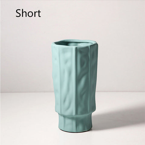 Simple Ceramic Vases In Morandi - HOMYEA