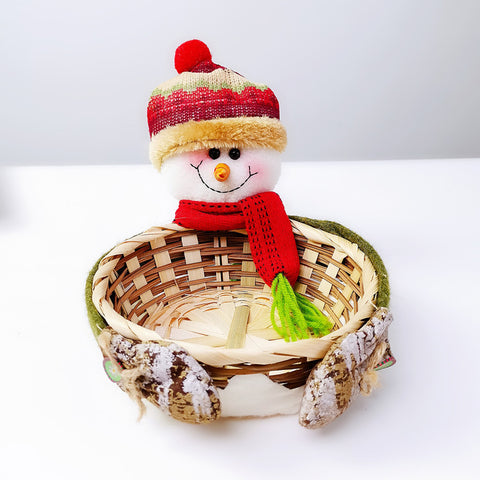 Christmas Decoration Rattan Basket - HOMYEA