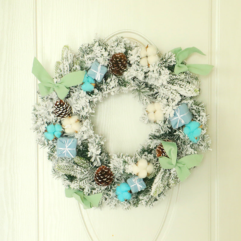 Christmas Green Wool Garland - HOMYEA