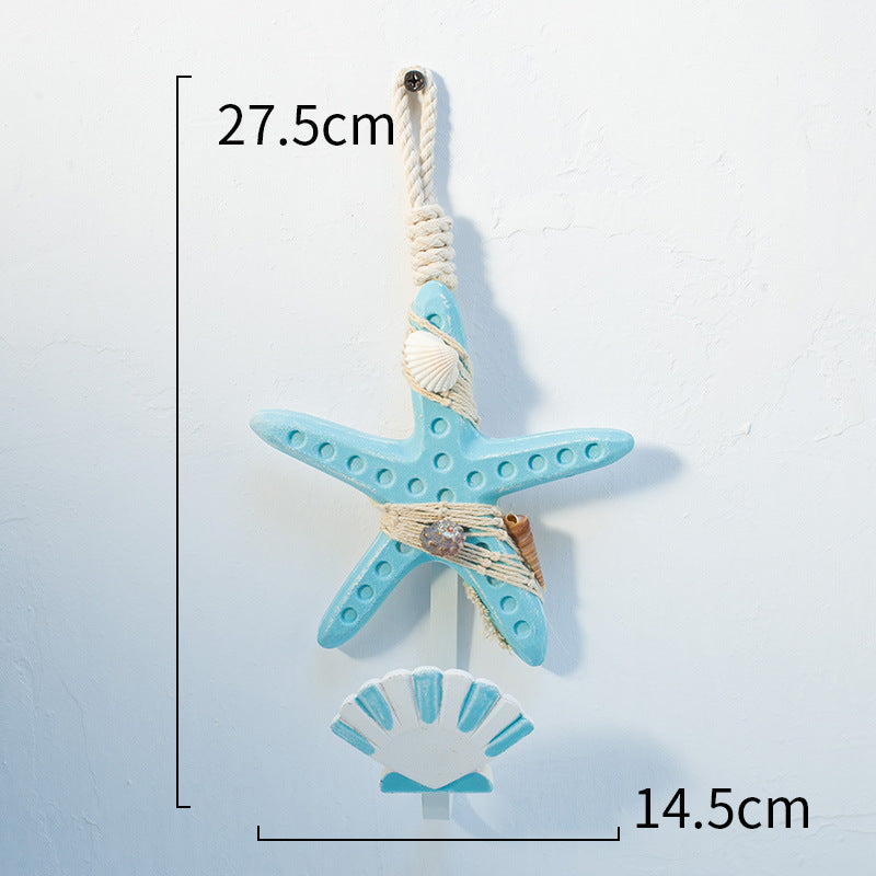 Starfish Shell Coat Hook - HOMYEA