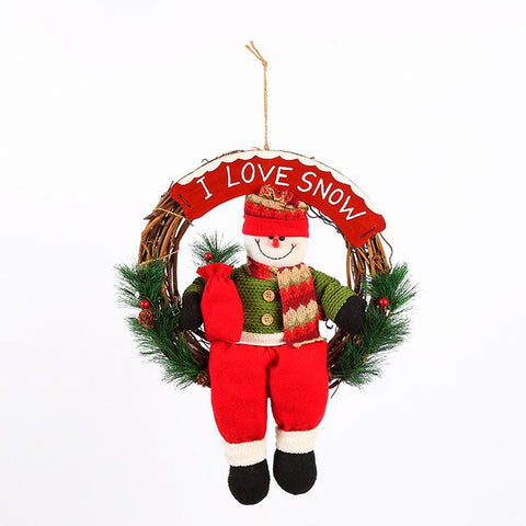 Christmas Decoration Door Hanging Wreath - HOMYEA