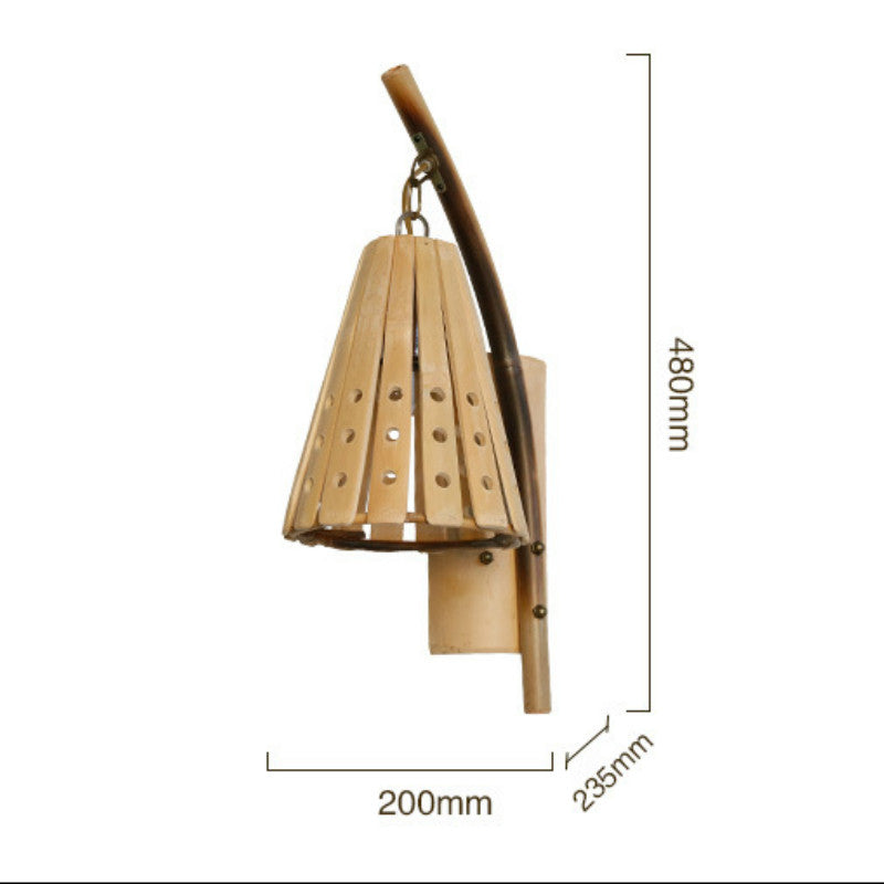 Feature Bamboo-woven Sconces for Home Stay - HOMYEA