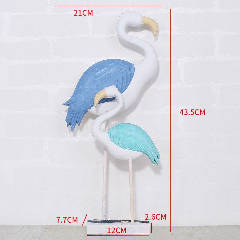 Creative Ins Wooden Flamingo-A Set - HOMYEA