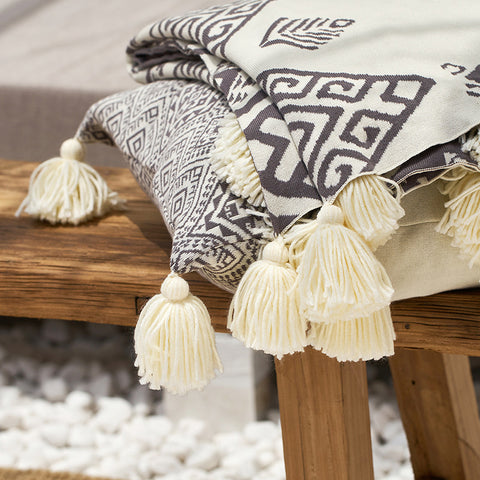 Bohemian Fringe Lace Blanket - HOMYEA