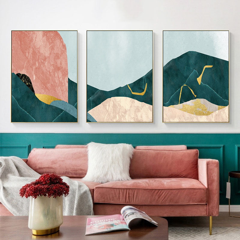 Pink Landscape Wall Art - HOMYEA