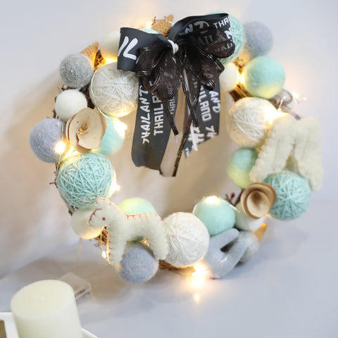 Christmas Macarone Wreath - HOMYEA