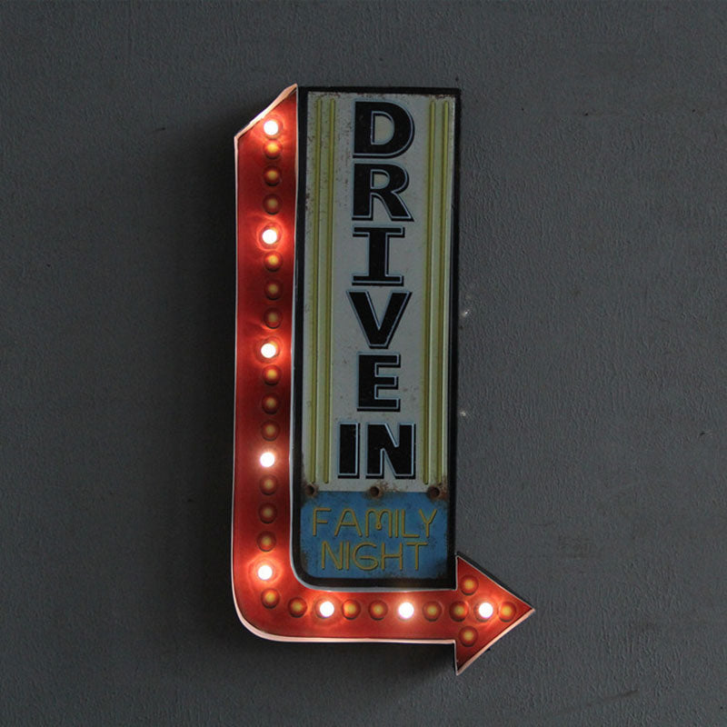 Vintage Metal Signage LED Lights - HOMYEA