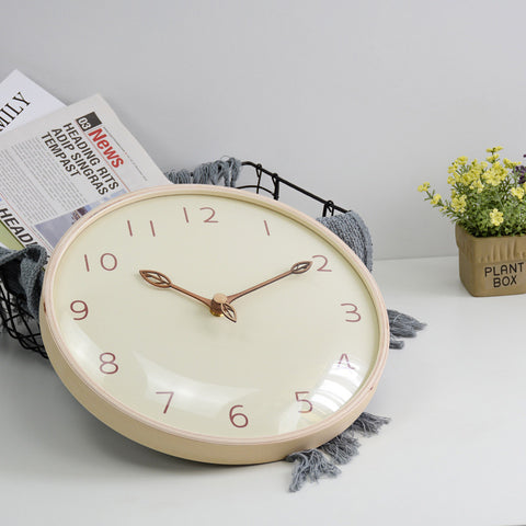 Modern Simple Solid Wood Wall Clock - HOMYEA