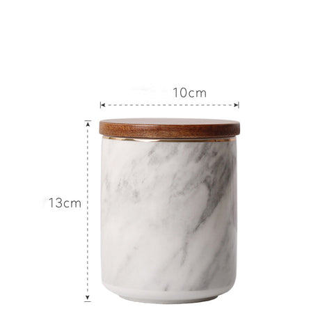 Marble Coffee Tea Candy Pot - HOMYEA