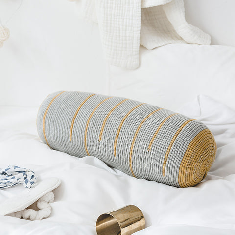 Knitting Cylinder Pillows - HOMYEA