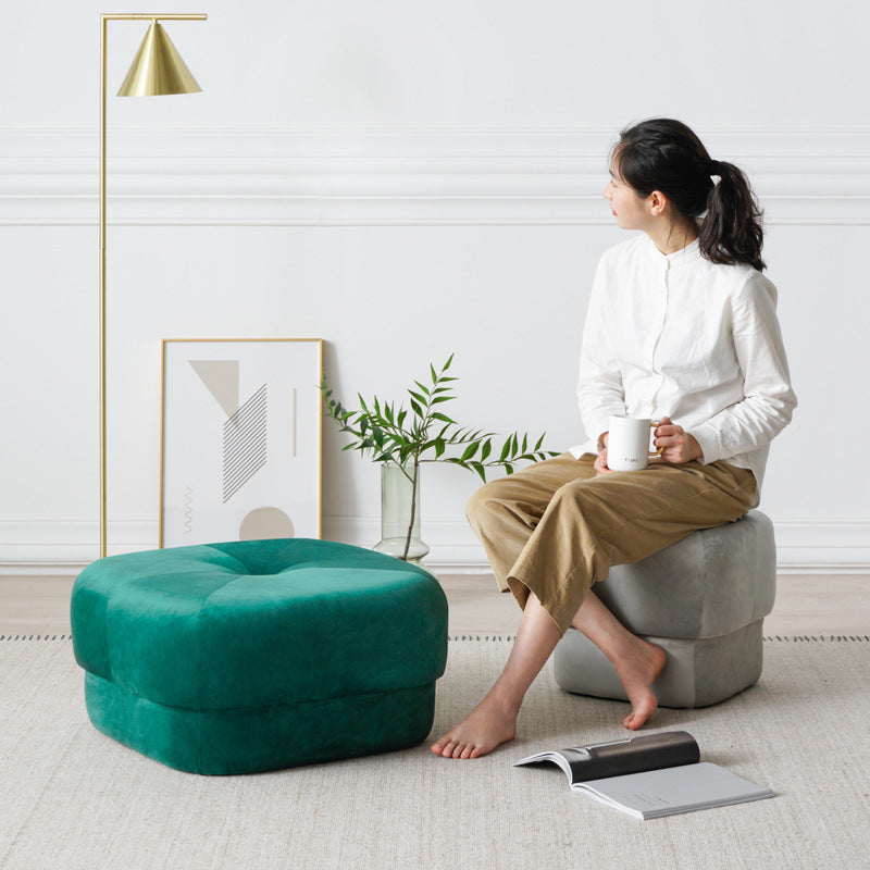 Modern Square Soft Stool - HOMYEA