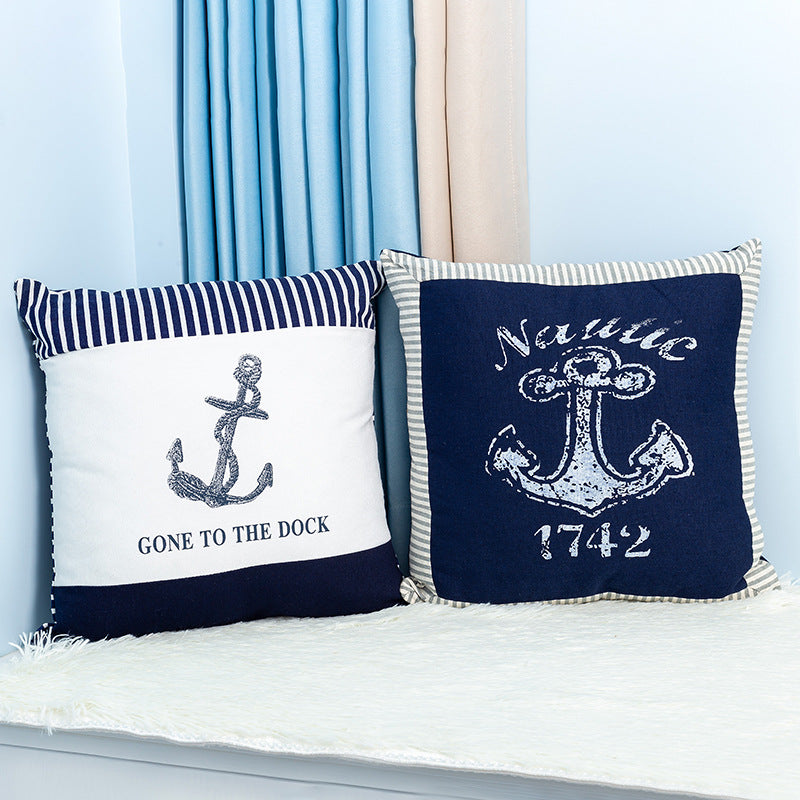 Boat Anchor Printing Pillow - HOMYEA