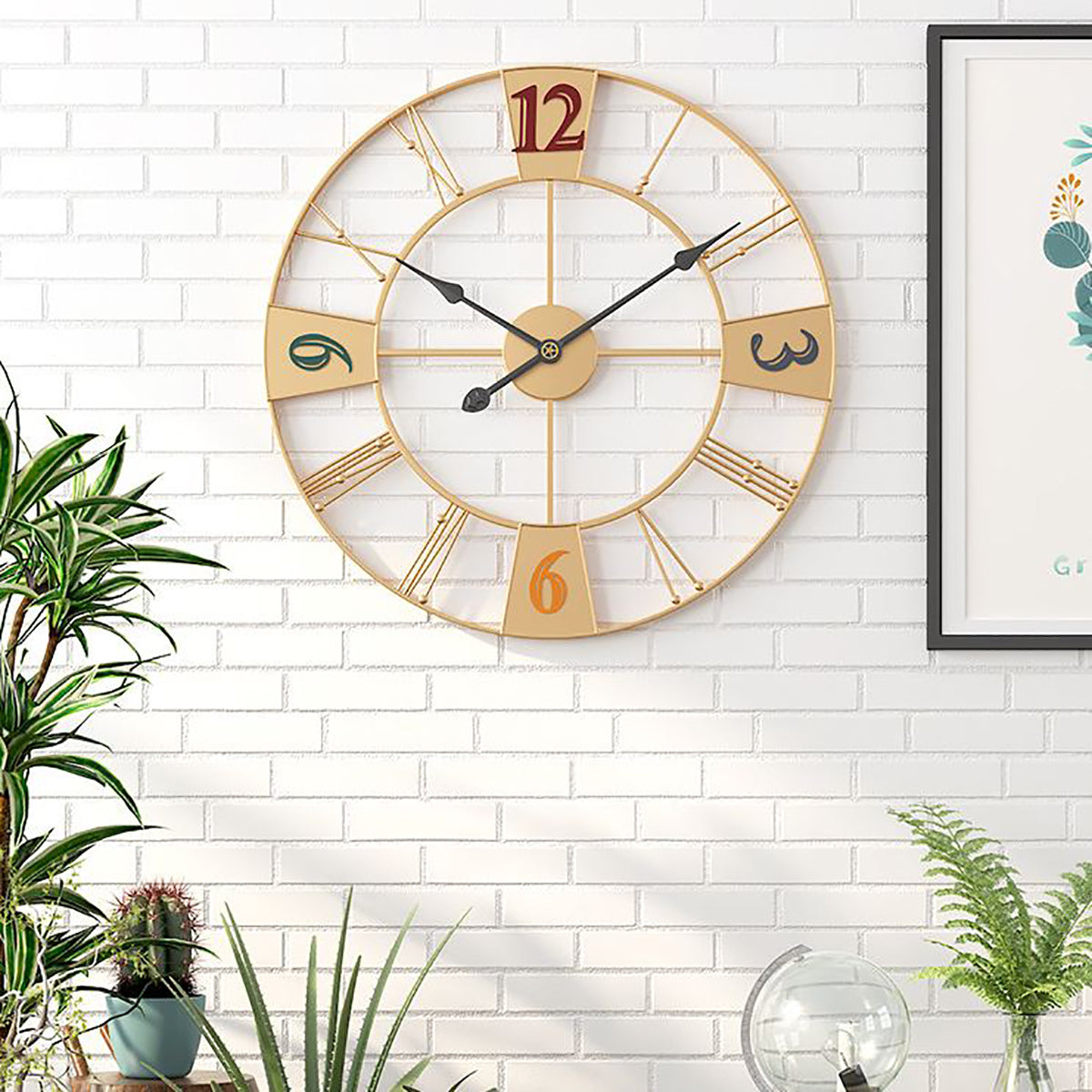 Modern Simple Round Wall Clock - HOMYEA