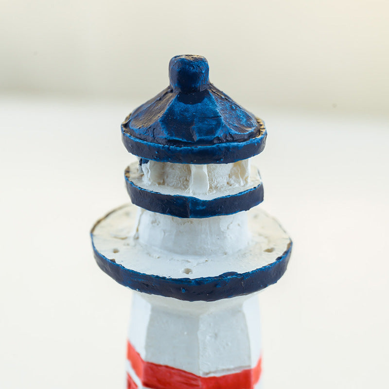 Mini Resin Painted Lighthouse - HOMYEA