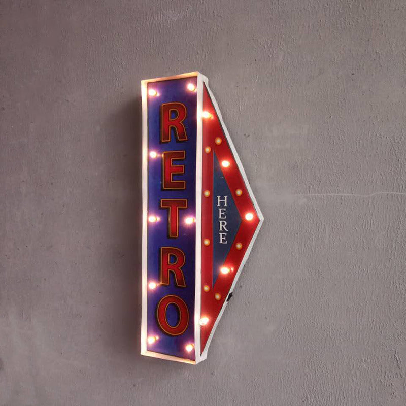 Vintage Metal Signage LED Lights - HOMYEA