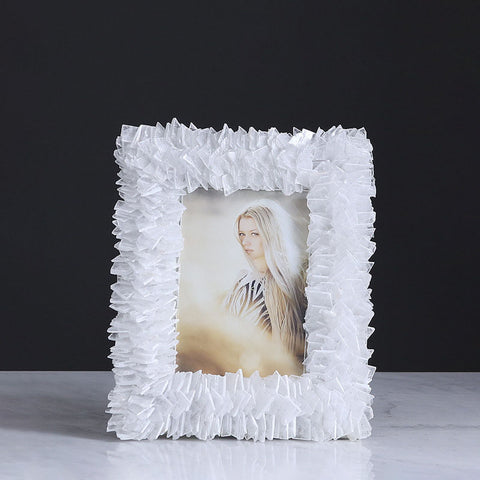 Creative Modern Minimalist Natural Spar White Photo Frame - HOMYEA