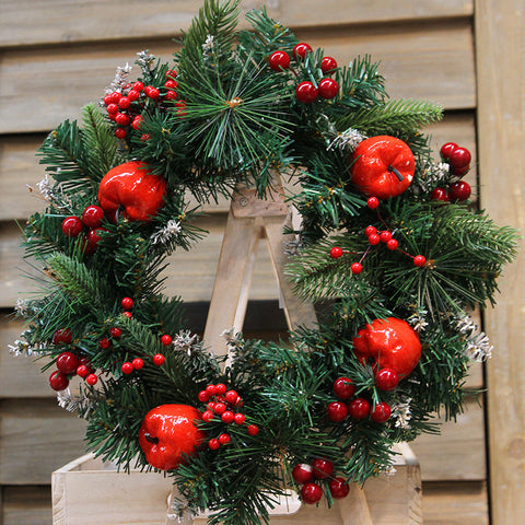 Peace Fruit Christmas Vine Wreath - HOMYEA