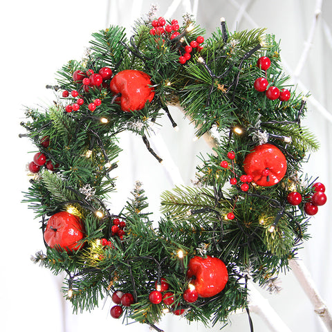 Peace Fruit Christmas Vine Wreath - HOMYEA