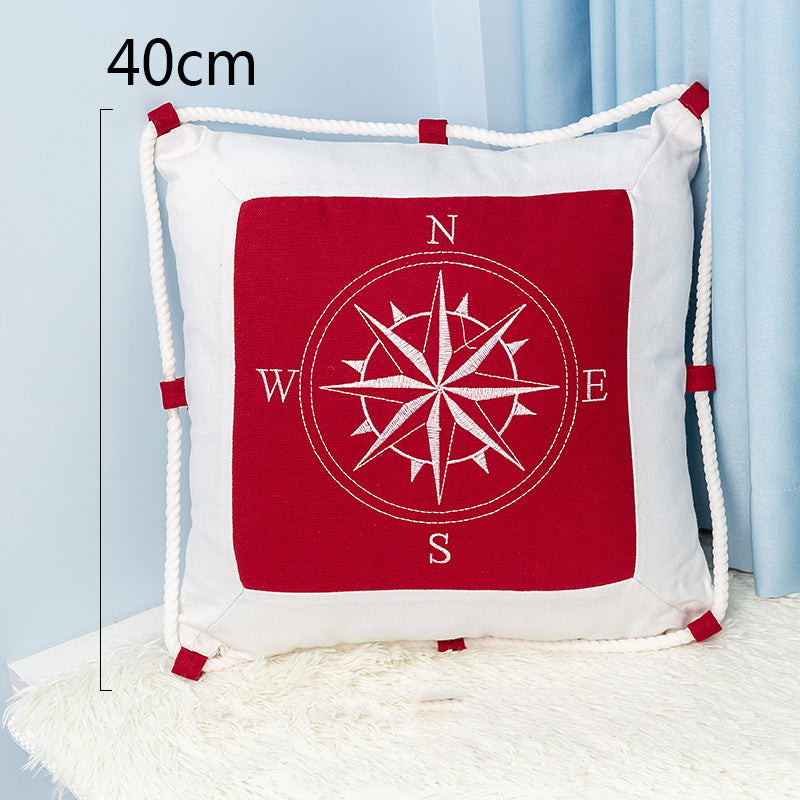 Cotton Iron Anchor Pillow - HOMYEA